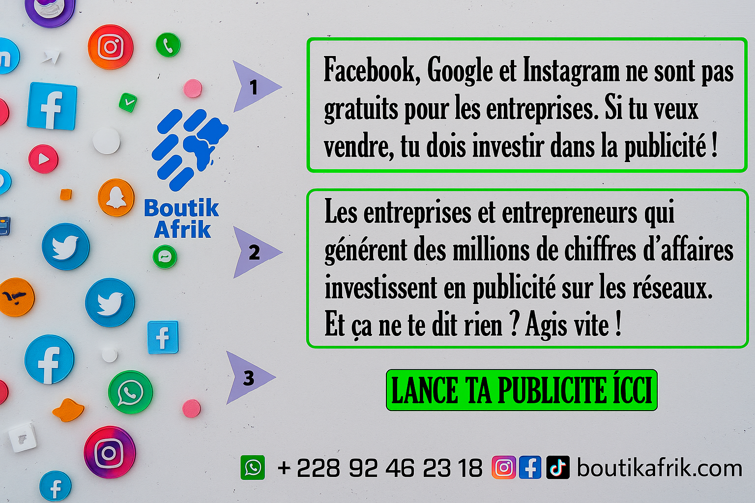 Campagne pub sur les réseaux sociaux