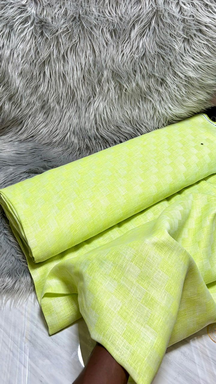 Tissu Lin Sinple Kashmir 3 mètre