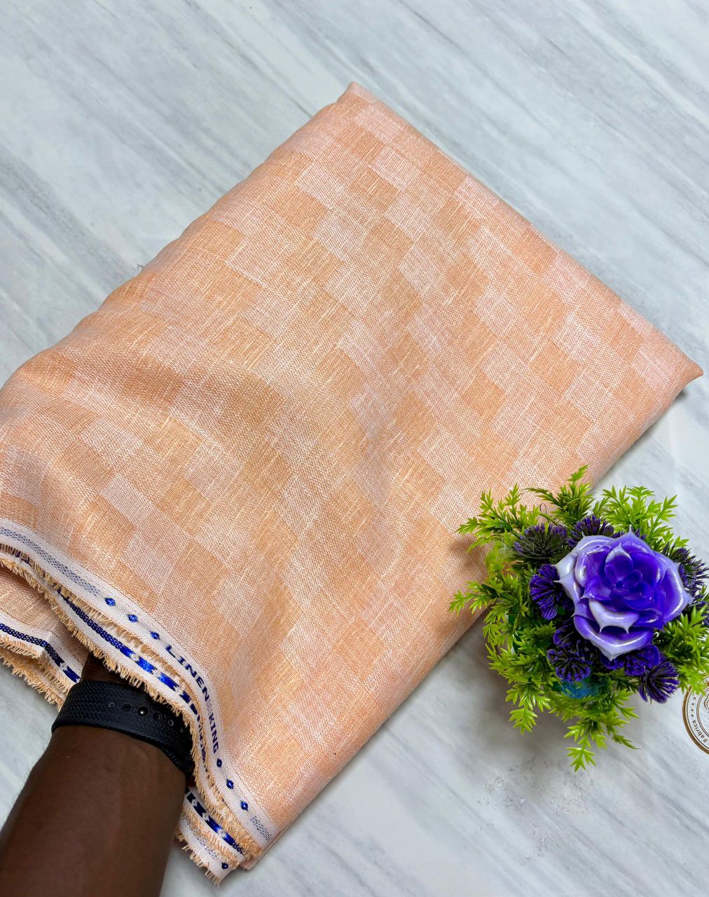 Tissu Lin Sinple Kashmir 3 mètre