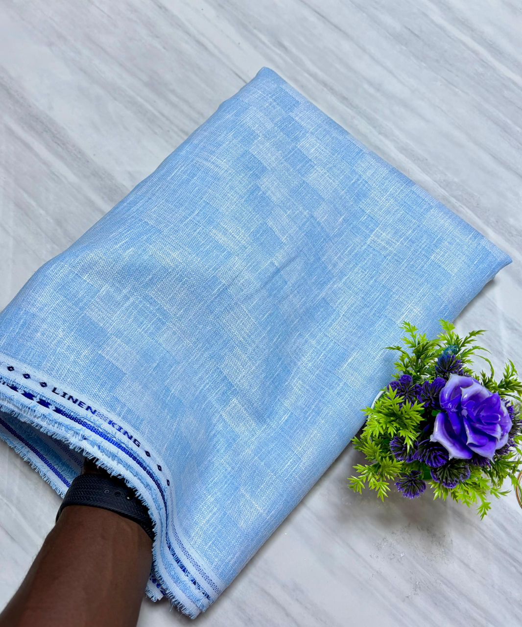 Tissu Lin Sinple Kashmir 3 mètre