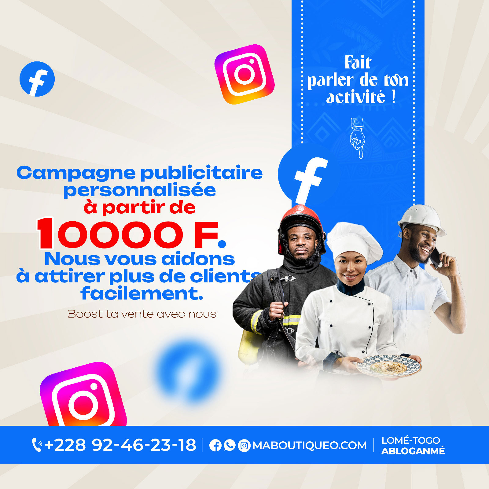 Campagne publicitaire sur Meta Facebook